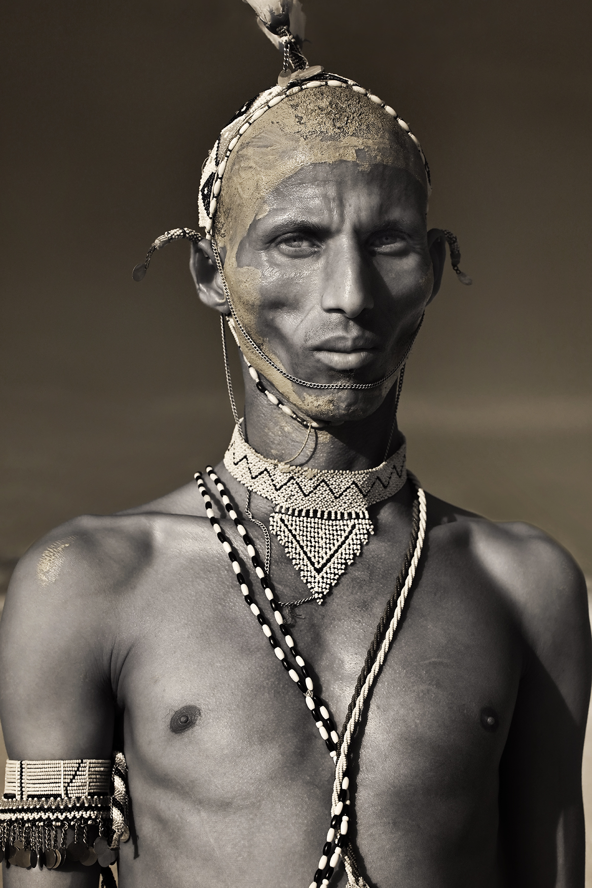 Fine art tribal print of a Rendile warrior in Kenya