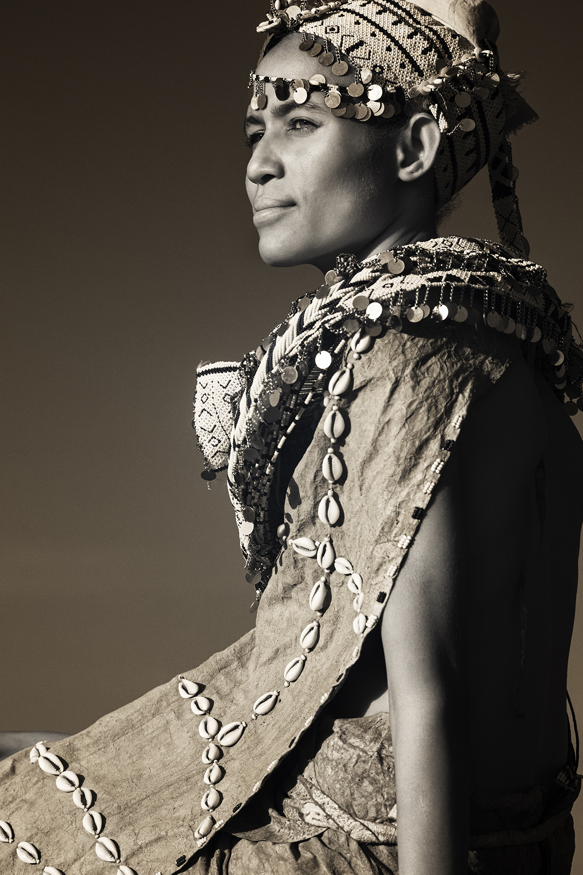Fine art print of a beautiful Rendile tribe girl in Kenya